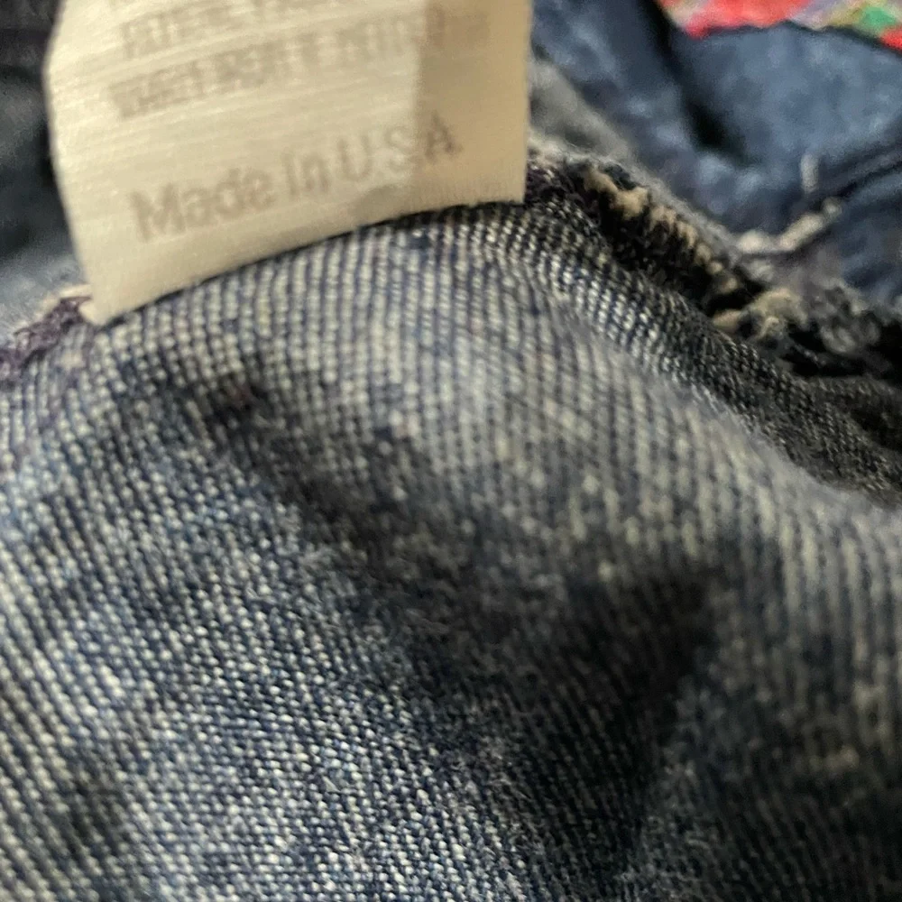 Vintage Oshkosh plaid denim toddler dress